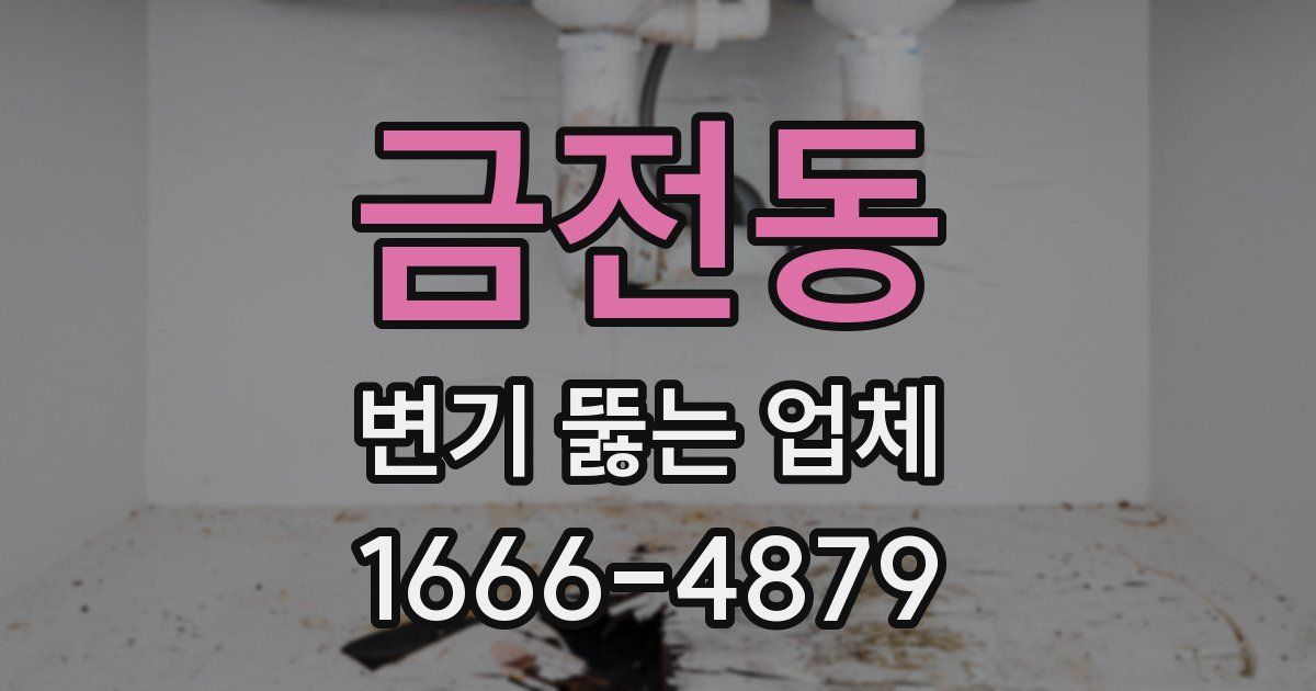 금전동 변기 뚫는 업체