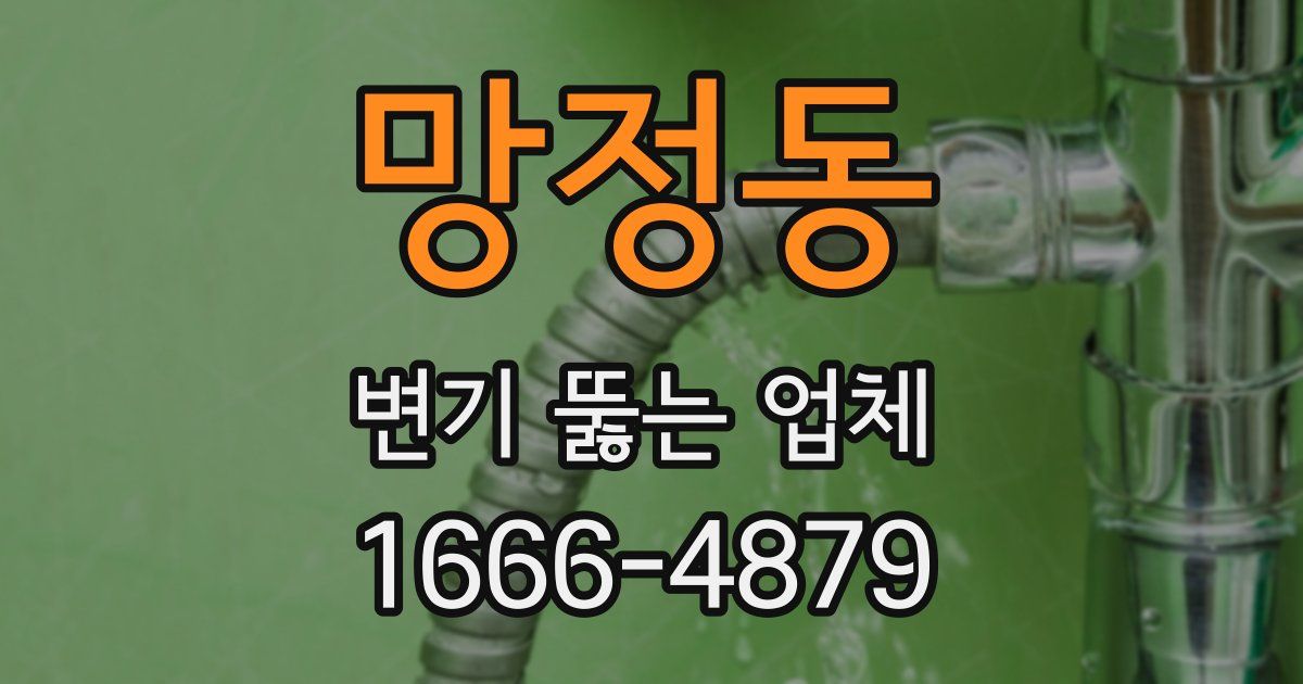 망정동 변기 뚫는 업체