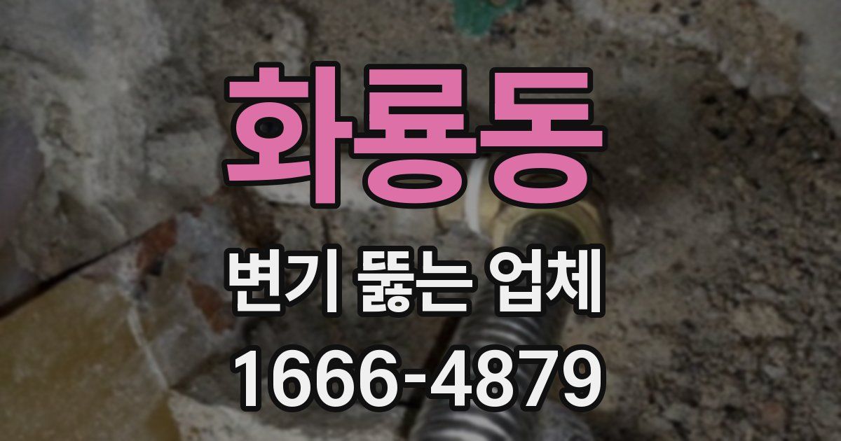 화룡동 변기 뚫는 업체