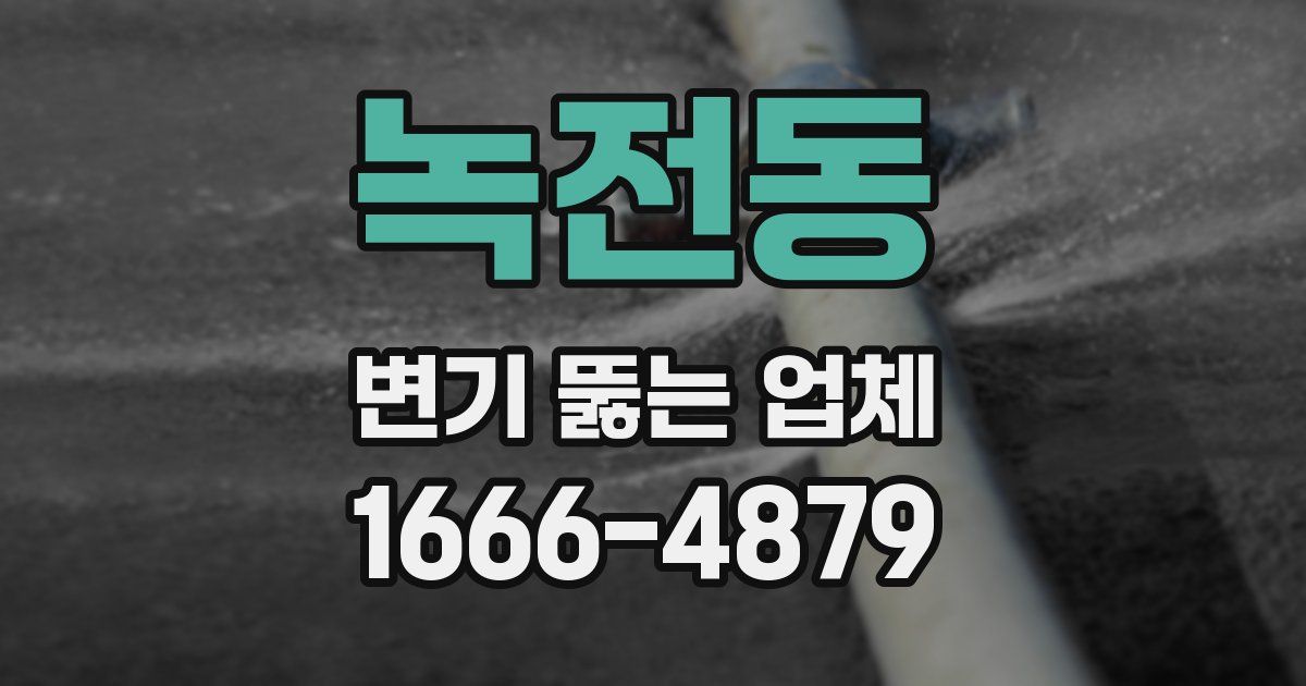 녹전동 변기 뚫는 업체