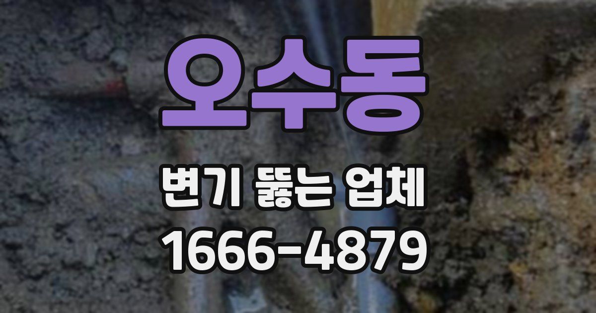오수동 변기 뚫는 업체