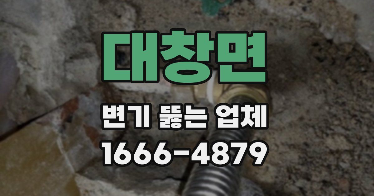 대창면 변기 뚫는 업체