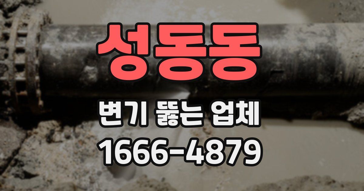 성동동 변기 뚫는 업체