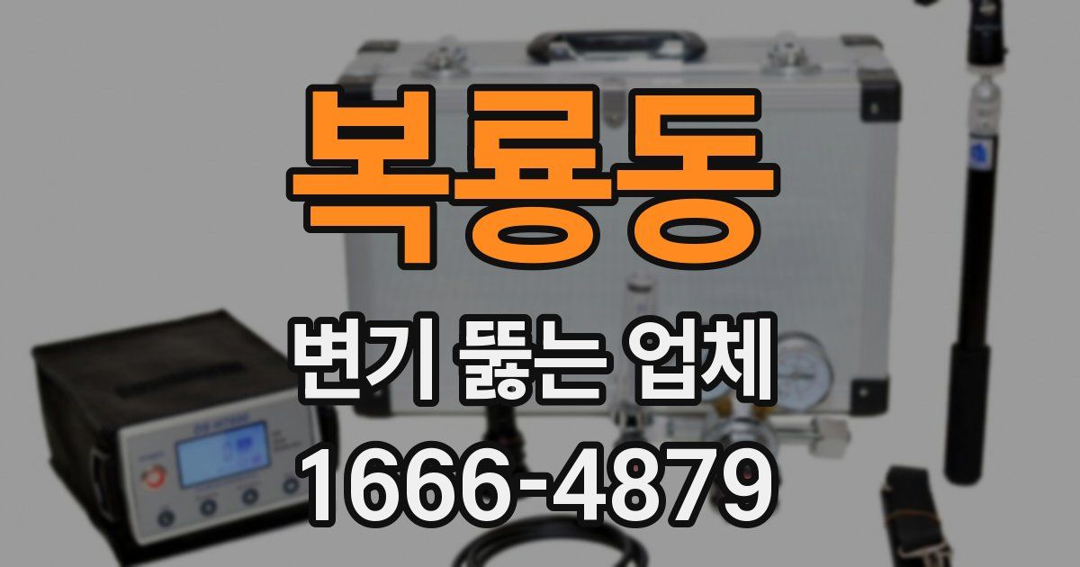 복룡동 변기 뚫는 업체