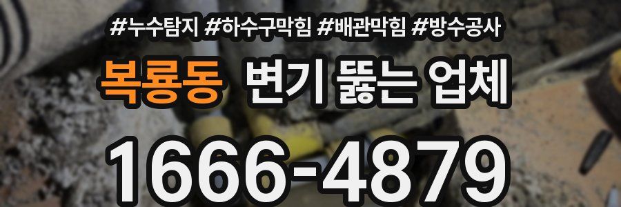 복룡동 변기 뚫는 업체