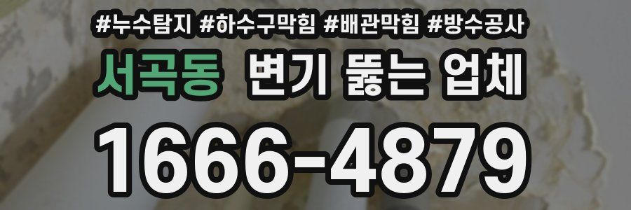서곡동 변기 뚫는 업체