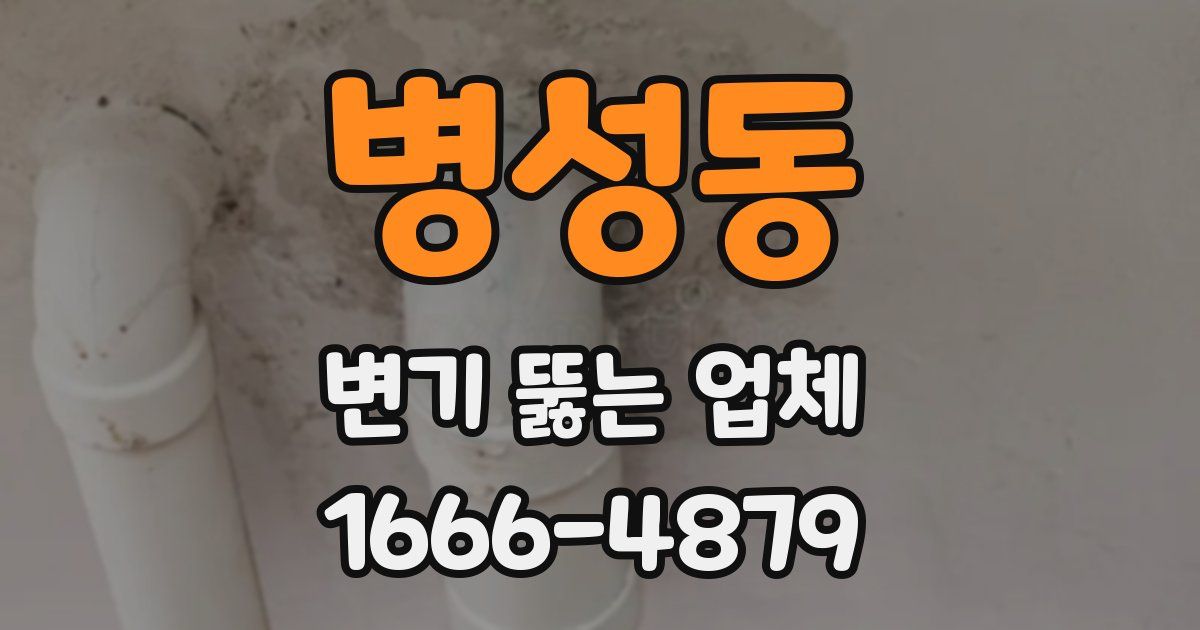 병성동 변기 뚫는 업체