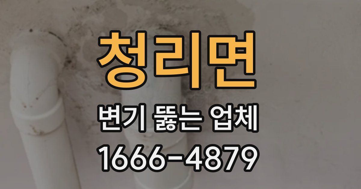 청리면 변기 뚫는 업체