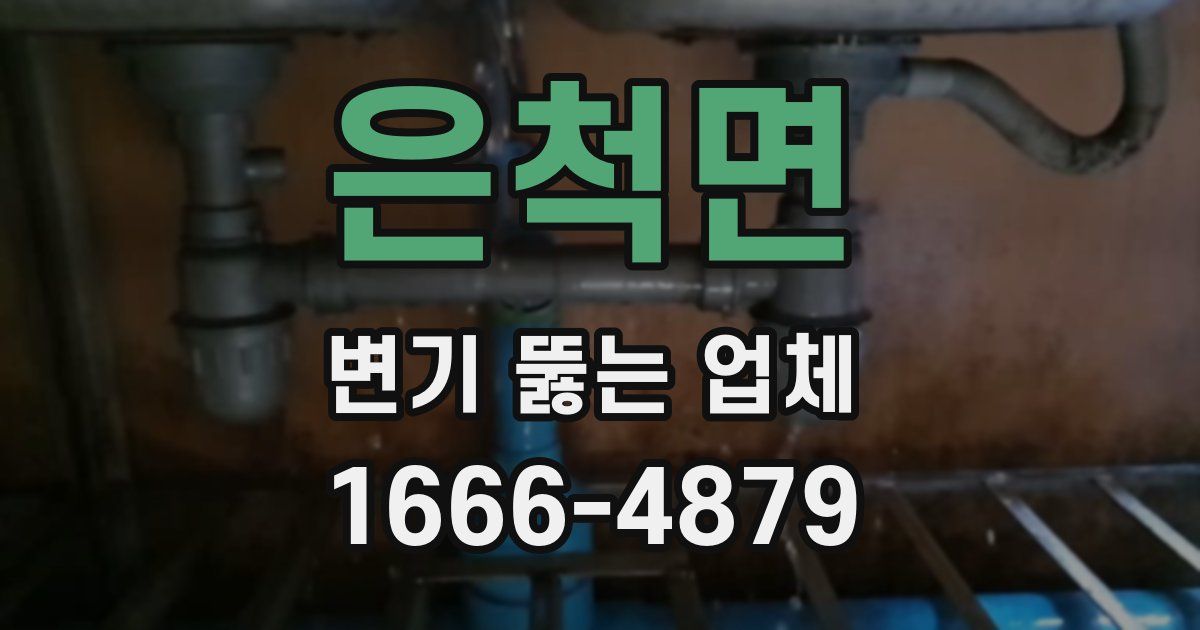 은척면 변기 뚫는 업체