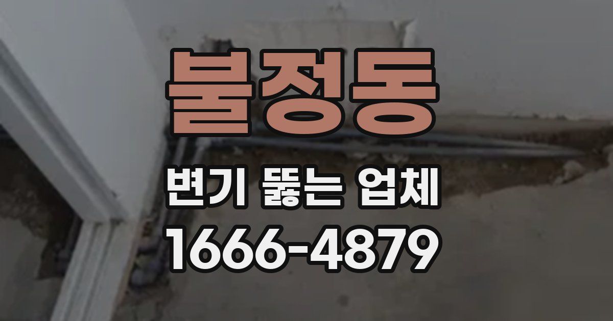 불정동 변기 뚫는 업체