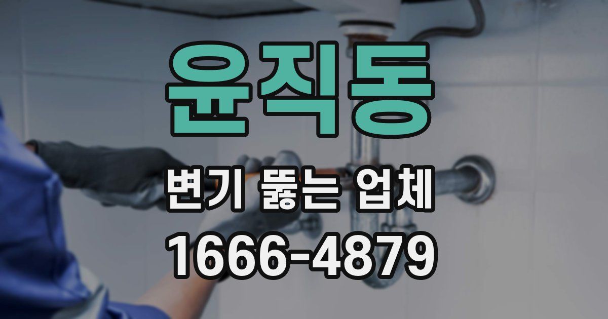 윤직동 변기 뚫는 업체