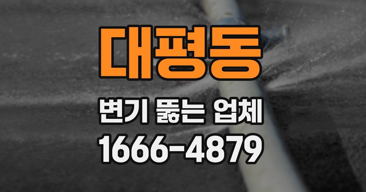 대평동 변기 뚫는 업체
