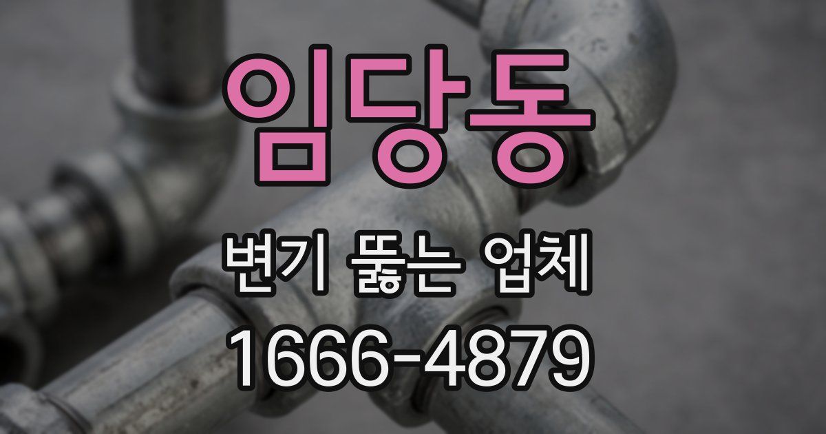 임당동 변기 뚫는 업체