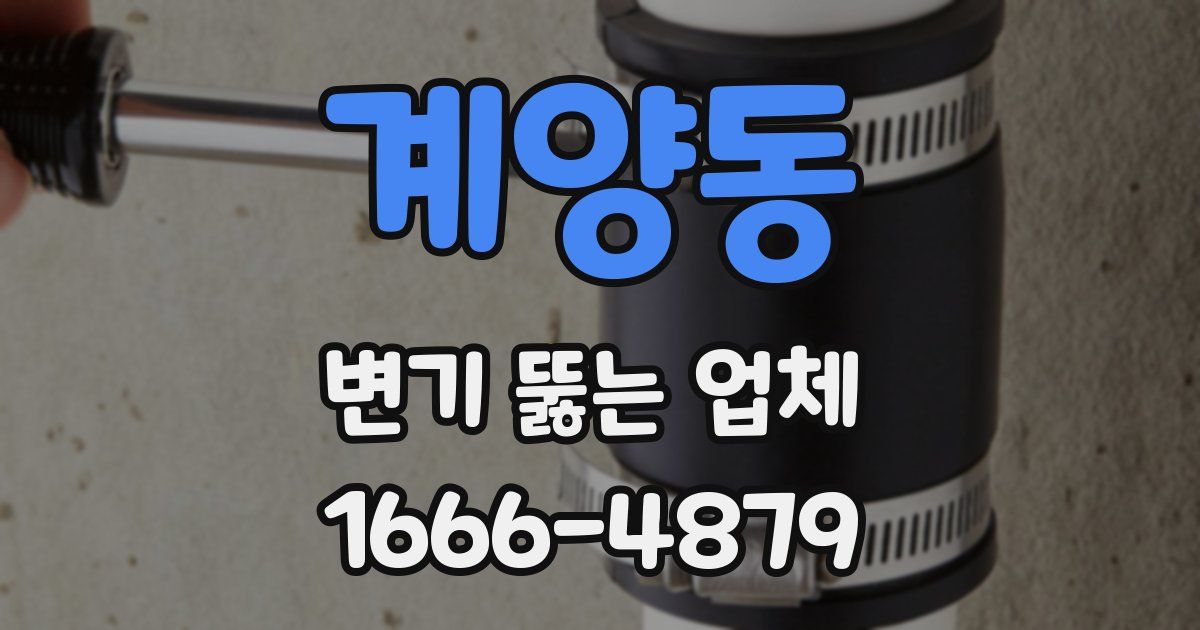 계양동 변기 뚫는 업체
