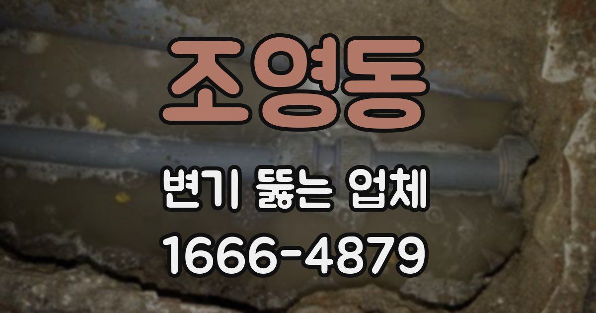 조영동 변기 뚫는 업체