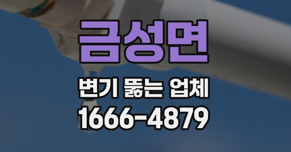 금성면 변기 뚫는 업체