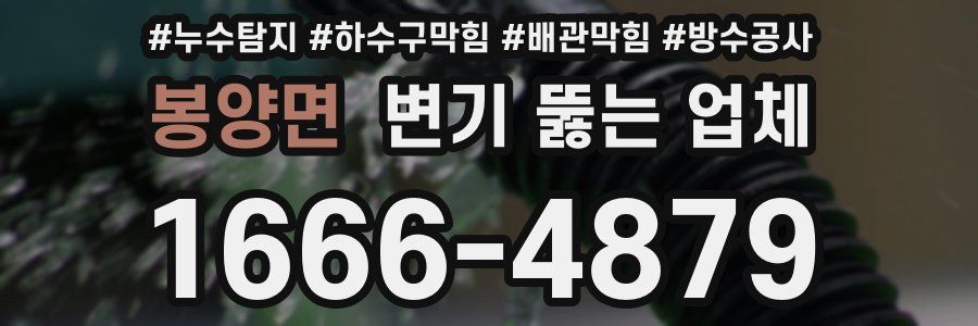 봉양면 변기 뚫는 업체