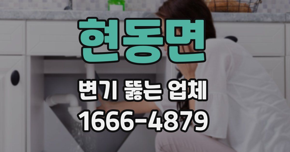 현동면 변기 뚫는 업체