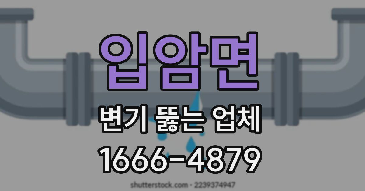 입암면 변기 뚫는 업체