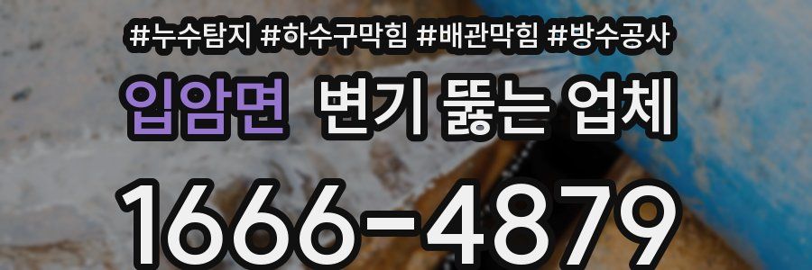 입암면 변기 뚫는 업체