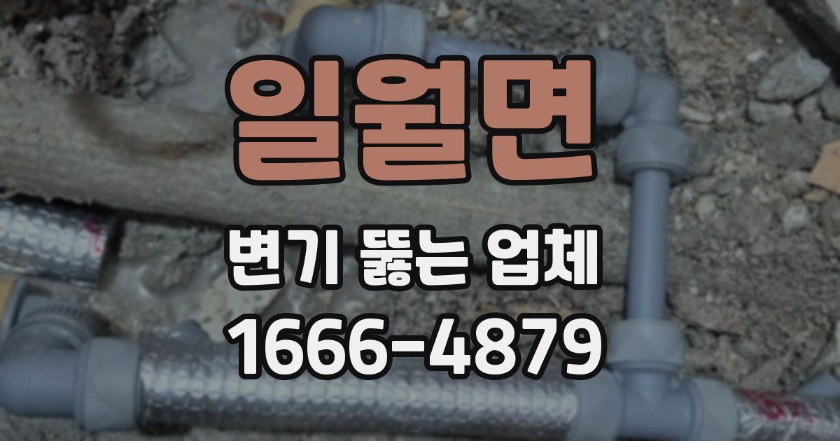 일월면 변기 뚫는 업체