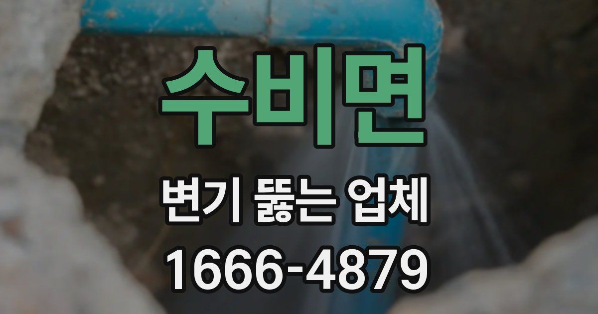 수비면 변기 뚫는 업체