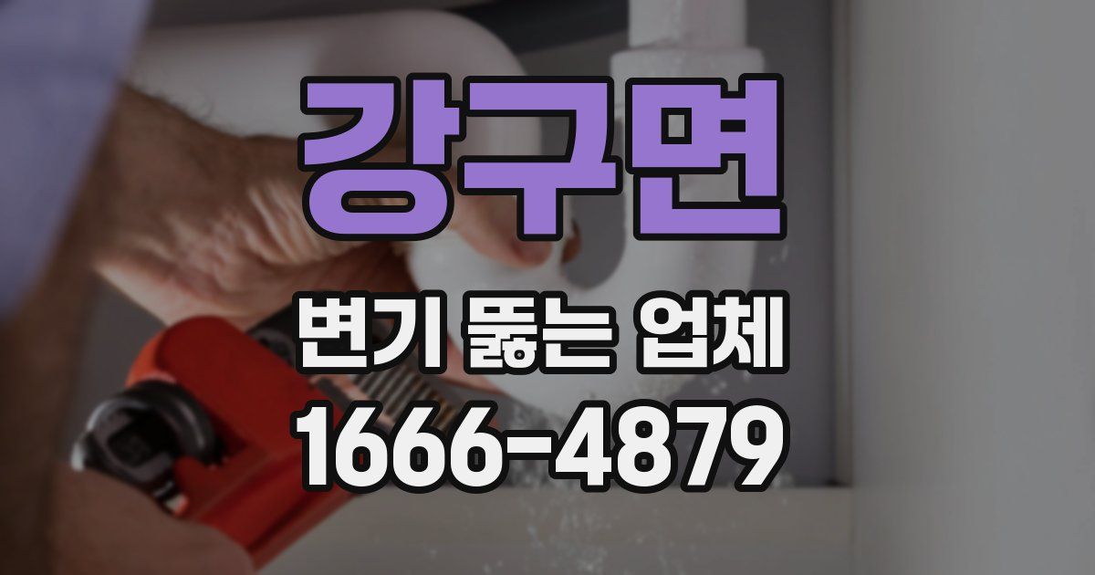 강구면 변기 뚫는 업체