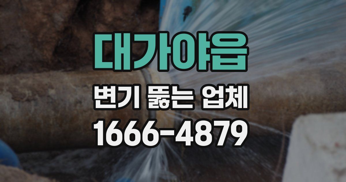 대가야읍 변기 뚫는 업체