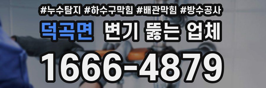 덕곡면 변기 뚫는 업체