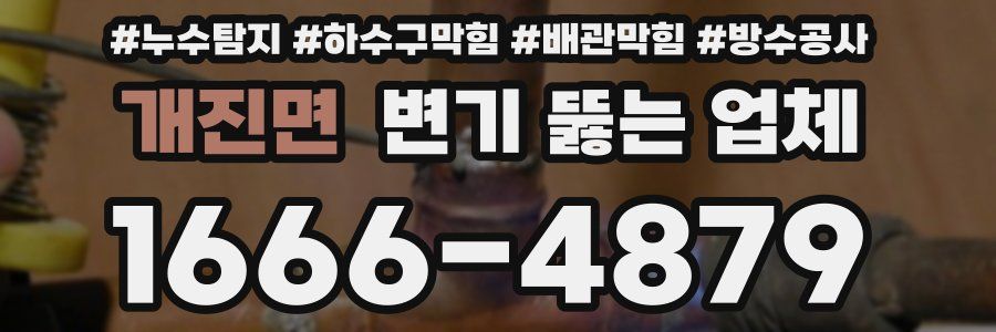개진면 변기 뚫는 업체