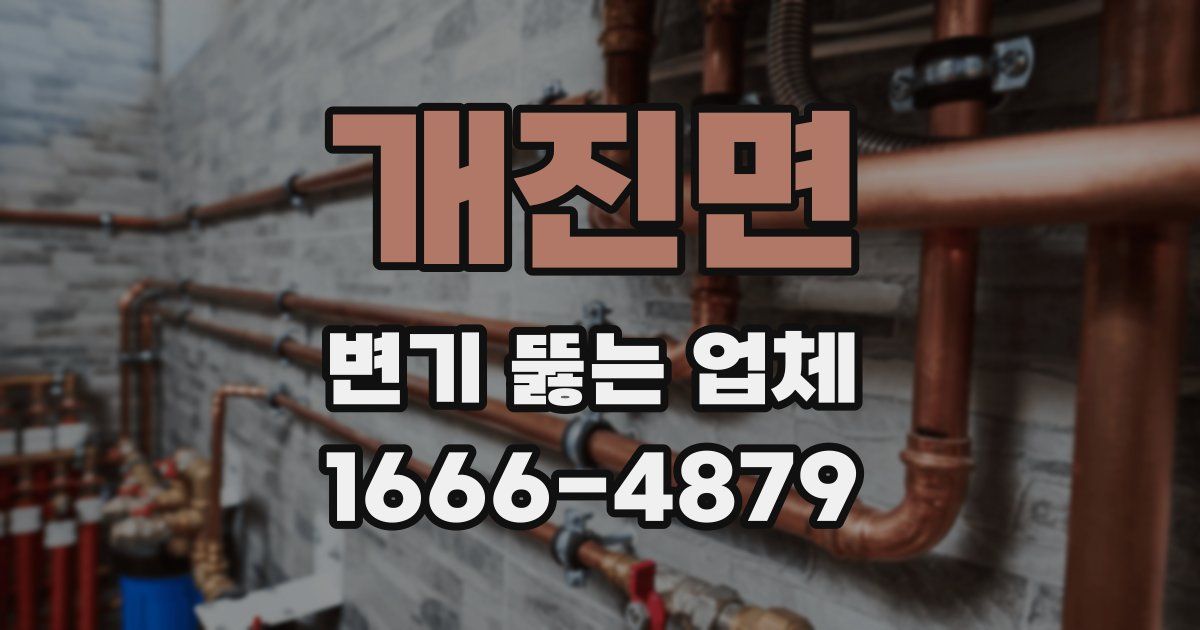 개진면 변기 뚫는 업체