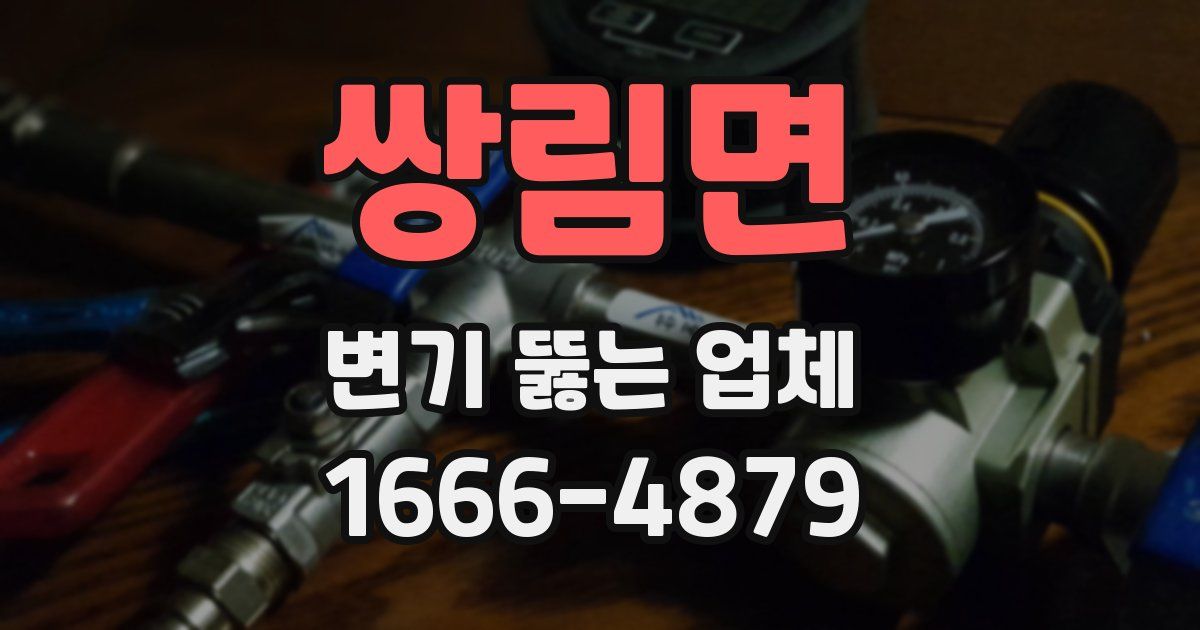 쌍림면 변기 뚫는 업체