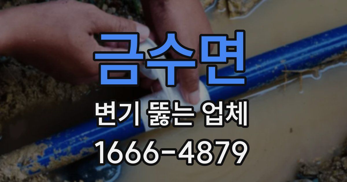 금수면 변기 뚫는 업체