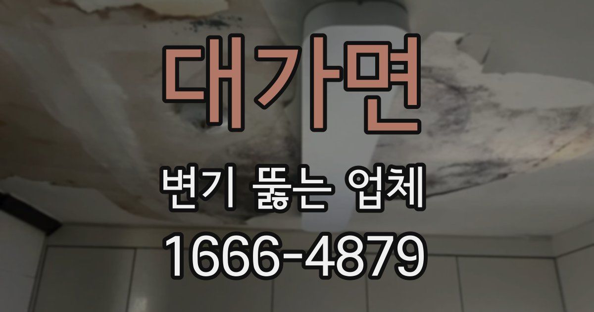 대가면 변기 뚫는 업체