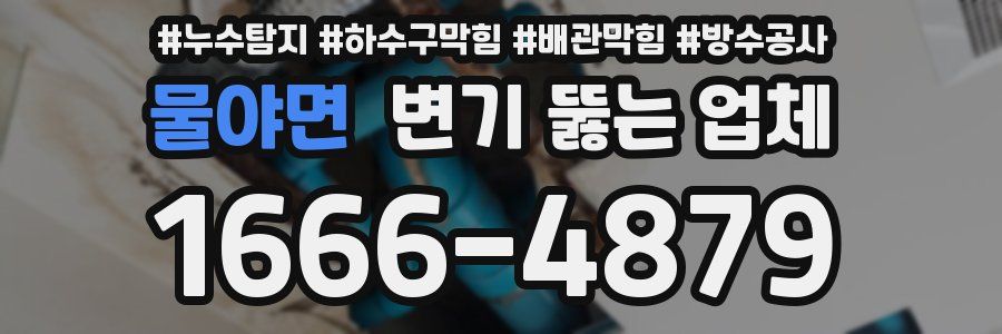 물야면 변기 뚫는 업체