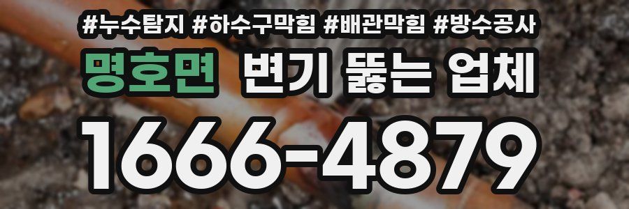 명호면 변기 뚫는 업체