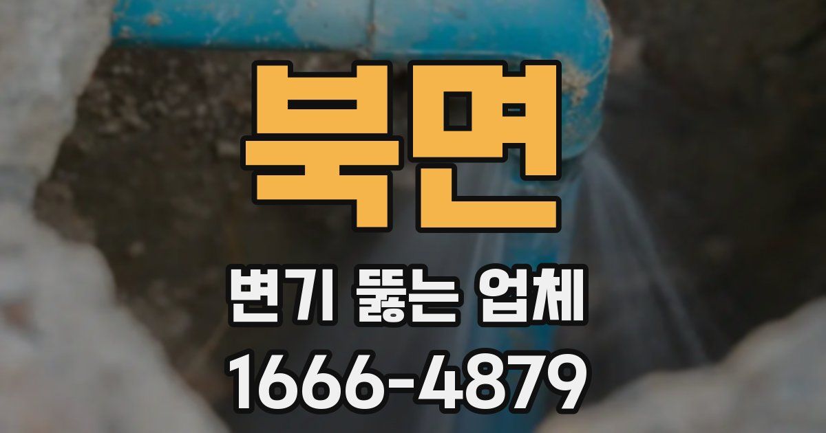 북면 변기 뚫는 업체