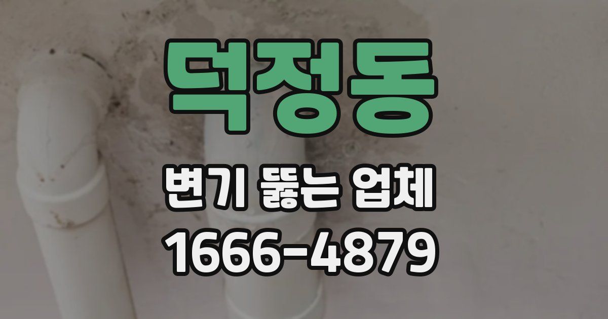 덕정동 변기 뚫는 업체