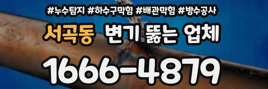 서곡동 변기 뚫는 업체