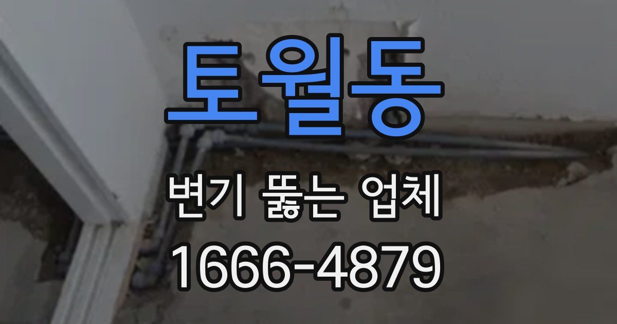 토월동 변기 뚫는 업체