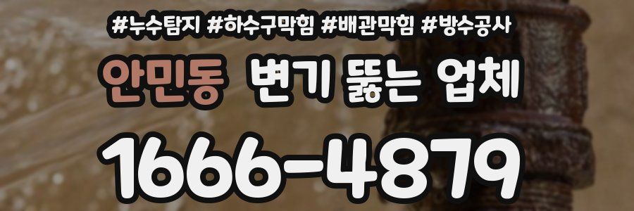 안민동 변기 뚫는 업체