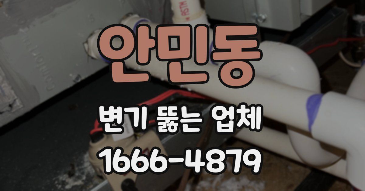 안민동 변기 뚫는 업체