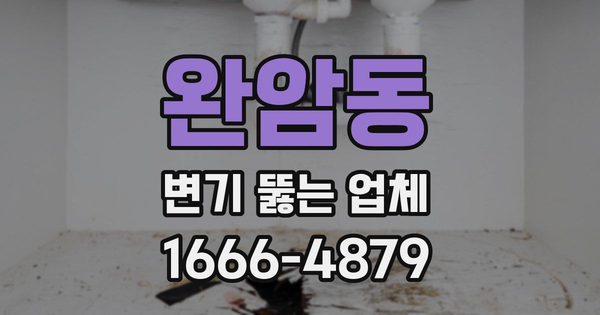 완암동 변기 뚫는 업체