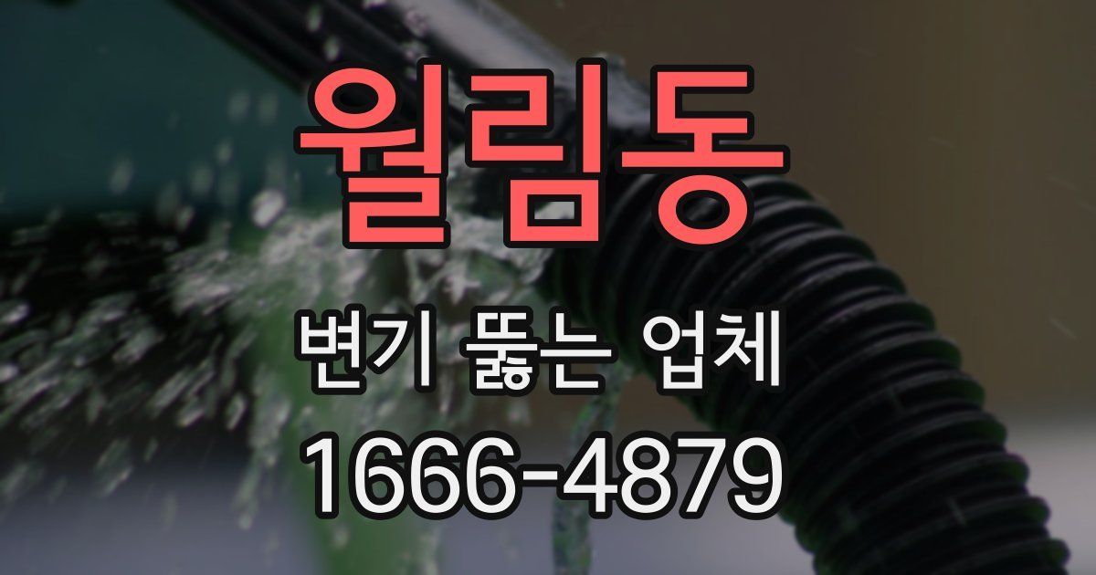 월림동 변기 뚫는 업체