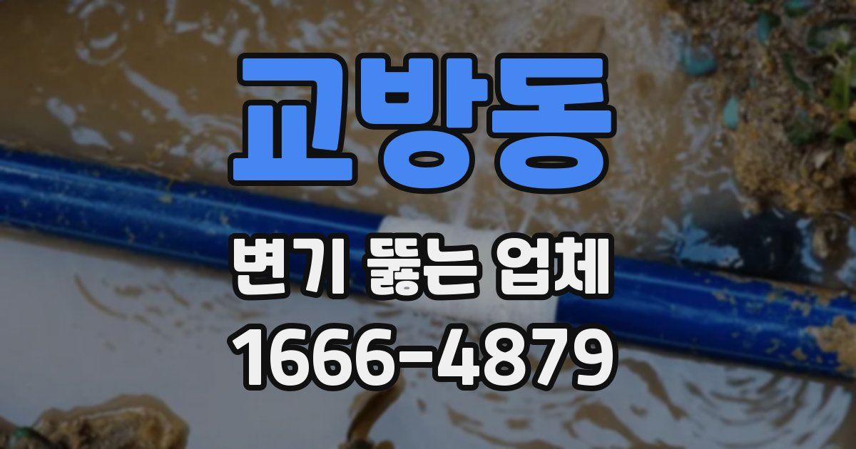 교방동 변기 뚫는 업체