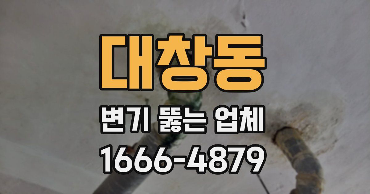 대창동 변기 뚫는 업체