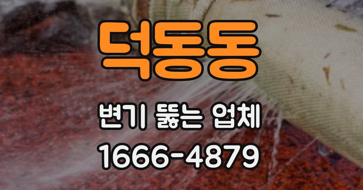 덕동동 변기 뚫는 업체