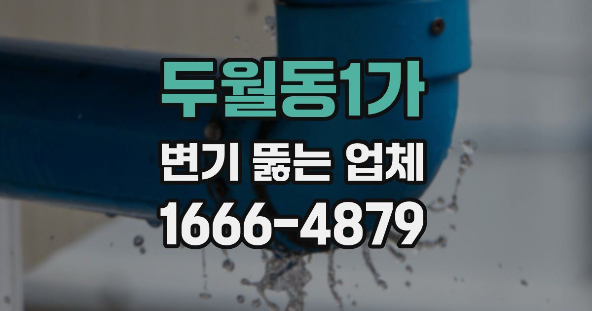 두월동1가 변기 뚫는 업체