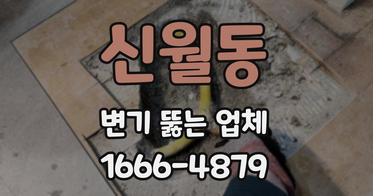 신월동 변기 뚫는 업체