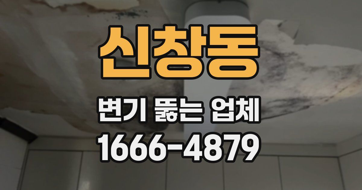 신창동 변기 뚫는 업체